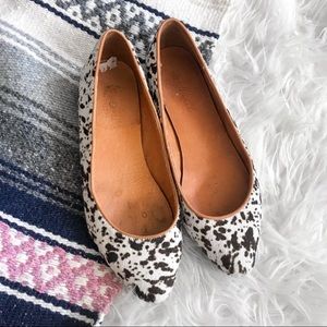 Madewell Hair on Hide Point Toe Ballet Flats
